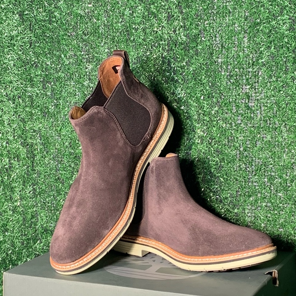 Timberland Mens Naples Chelsea dark brown boot. - Picture 2 of 7